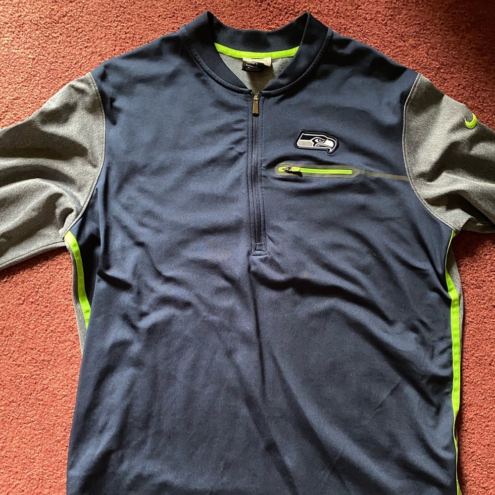 Nike Seattle Seahawks On Field 1/4 zip
